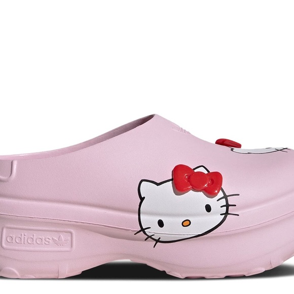 Pink hello kitty adidas’s clogs size 8 - Picture 2 of 2